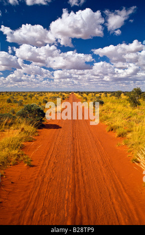 Route de l'Outback de l'Australie centrale Banque D'Images