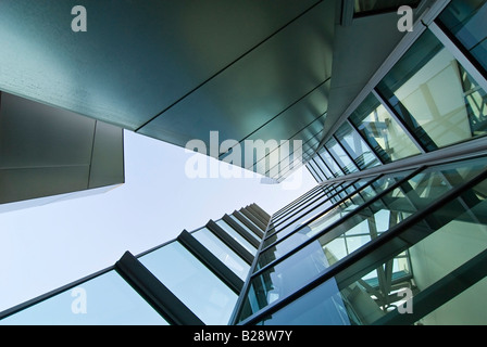 Le verre et le métal du Walt Disney Concert Hall Banque D'Images