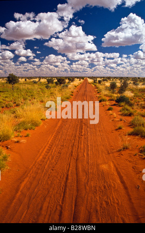 Route de l'Outback de l'Australie centrale Banque D'Images