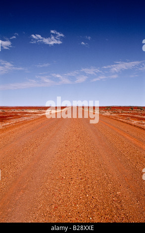 Route de l'Outback de l'Australie centrale Banque D'Images