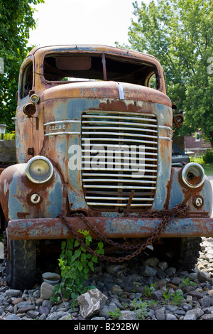 Cabine de camion camion Dodge abandonnés Banque D'Images