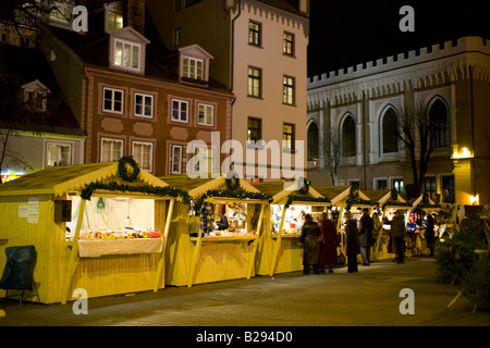 Marché de Noël Riga Lettonie date du 11 02 2008 réf : ZB693 1104740179 CRÉDIT OBLIGATOIRE Sem - Allemand Photos du Monde Banque D'Images