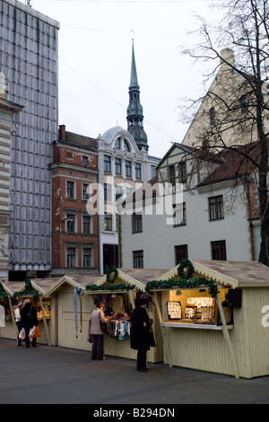 Marché de Noël Riga Lettonie date du 11 02 2008 réf : ZB693 1104740191 CRÉDIT OBLIGATOIRE Sem - Allemand Photos du Monde Banque D'Images