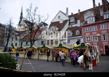 Marché de Noël Riga Lettonie date du 11 02 2008 réf : ZB693 1104740193 CRÉDIT OBLIGATOIRE Sem - Allemand Photos du Monde Banque D'Images