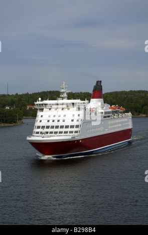 Ferry en direction de Stockholm Banque D'Images