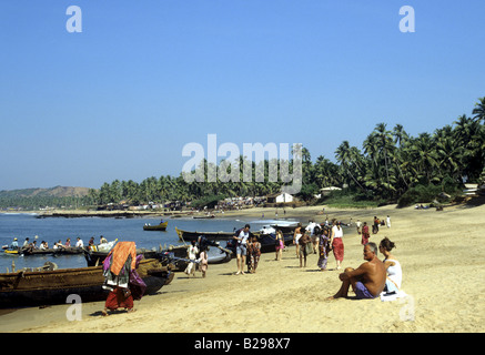 Plage d'Anjuna Goa State India Date 15062008 Ref ZB548 1155730001 CRÉDIT OBLIGATOIRE Sem - Allemand Photos du Monde Banque D'Images