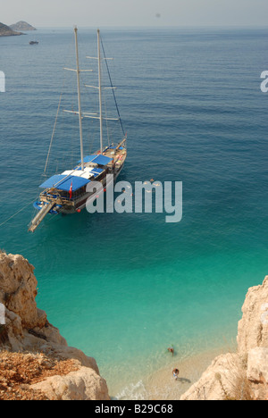 Kapitas Beach près de Kas Turquie Ref ZB689 1121310025 CRÉDIT OBLIGATOIRE Sem - Allemand Photos du Monde Banque D'Images