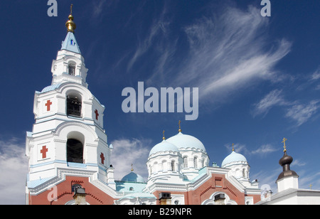 Place Cathédrale de la Transfiguration du Sauveur de la Russie Pays de Valaam Banque D'Images