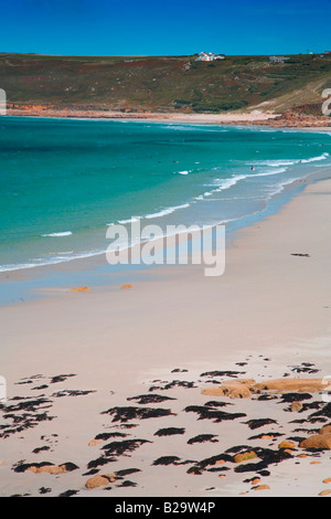 La plage de SENNEN Ref WP PICK155DFWP PICK 155DF Crédit obligatoire sem - Allemand Photos du Monde Banque D'Images