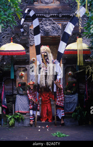 Danse Barong, Bali, Indonésie Banque D'Images