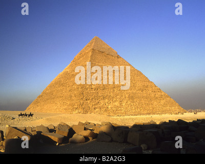 Grande pyramide de Gizeh, Egypte Banque D'Images