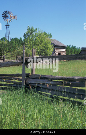 Les immigrants belges ferme et moulin, Patrimoine Hill, Green Bay Wisconsin. Photographie Banque D'Images