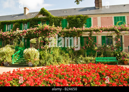 Célèbre artiste impressionniste Claude Monet à Giverny Accueil Historique Normandie France UE Banque D'Images