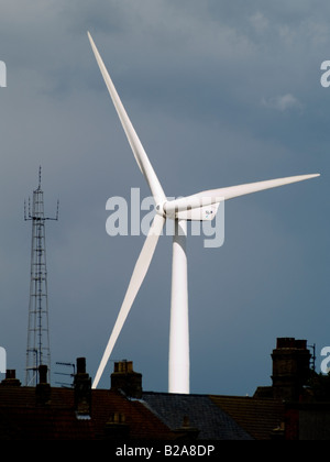 Wind turbine basée à Suffolk Banque D'Images