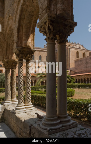 Cloître de Monreale Banque D'Images