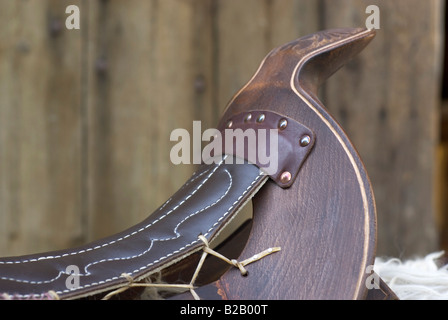 Selle de cheval traditionnel hongrois Hongrie Europe Banque D'Images