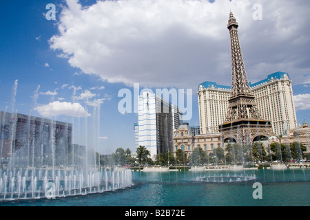 Fontaines du Bellagio à Las Vegas, Nevada Banque D'Images