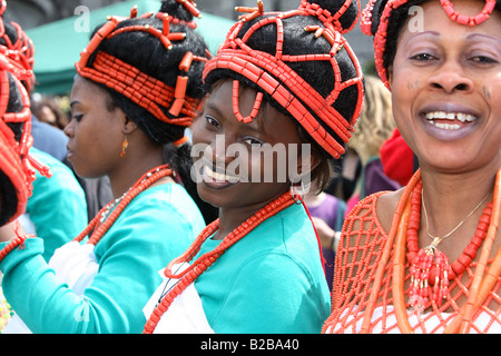 Photo des participants à la Journée de l'Afrique 2008 célébrations dans la ville de Dublin Banque D'Images