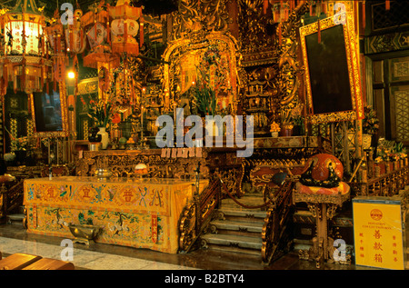 Intérieur du Temple Wong Tai Sin, Kowloon, Hong Kong, Chine, Asie Banque D'Images