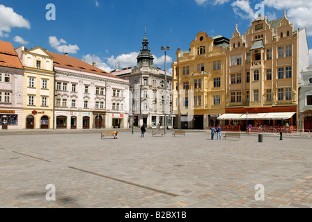 Place du marché de Pilsen, en Bohême occidentale, Plzen, République Tchèque, Europe Banque D'Images