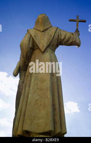 Palma de Mallorca, Fray Juníper Serra statue, fondateur de San Francisco CA. Îles Baléares, Espagne Europe Banque D'Images