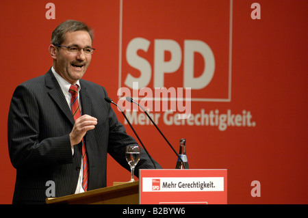 Matthias Platzeck, SPD, Parti social-démocrate d'Allemagne, le Premier Ministre de Brandebourg Banque D'Images