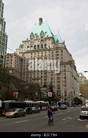 Le Fairmont Hotel Vancouver, Vancouver, Colombie-Britannique, Canada, Amérique du Nord Banque D'Images