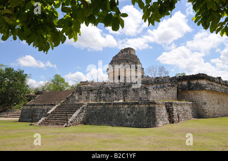 El Caracol, l'escargot, un observatoire, Zona Central, Chichen Itza, à nouveau merveille du monde, et Maya archéologique toltèque exc Banque D'Images