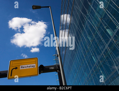 Enseigne sur la Potsdamer Platz, Berlin, Germany, Europe Banque D'Images