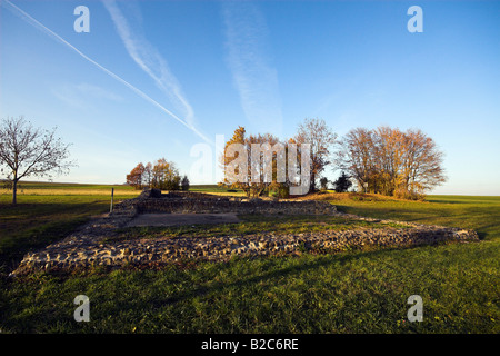 Vestiges d'un mur roman estate par Schlatt am Randen, Hegau, comté de Konstanz, Bade-Wurtemberg, Allemagne, Europe Banque D'Images