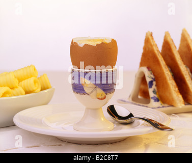 Petit-déjeuner œufs durs Banque D'Images