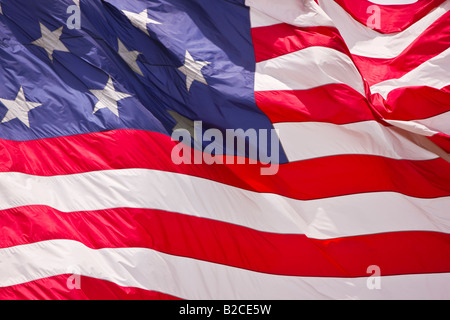 BALTIMORE, Maryland USA - 15 étoiles et 15-stripe United States flag flying sur Federal Hill. Banque D'Images