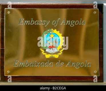 Ambassade de l'Angola, Dorset Street, Londres W1 Banque D'Images