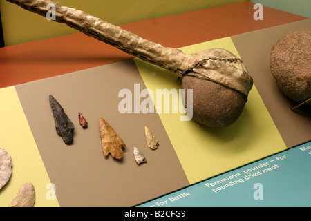 Outils et sites d'Autochtones américains Pipestone National Monument Banque D'Images