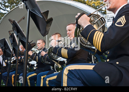 Oregon Army National Guard Band. Banque D'Images