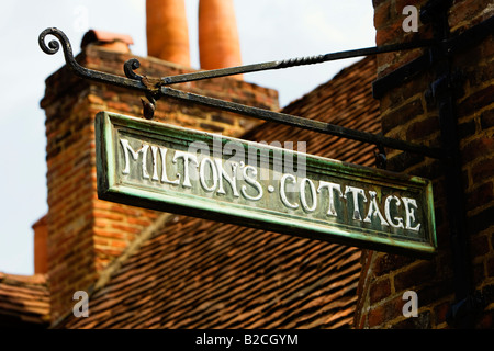 Milton s Cottage dans le village de Buckinghamshire Buckinghamshire England UK Banque D'Images