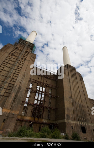 Battersea Power Station cheminées London England Banque D'Images