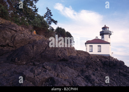 Four à chaux phare des îles San Juan Island dans l'État de Washington Banque D'Images