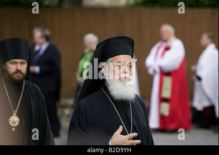 La Russie est l'Archevêque Hilarion entrant dans la Cathédrale de Canterbury à la clôture de l'ouverture de la conférence de Lambeth Banque D'Images