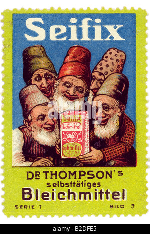 Trading stamp Seifix selbsttätiges Bleichmittel Dr Thompson s Serie I Bild 3 Banque D'Images