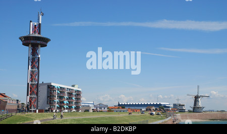 Phare à Oranjedijk Vlissingen Pays-Bas Banque D'Images