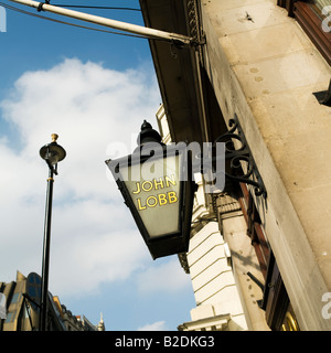 Chaussures John Lobb Bootmakers et St. James London England UK Banque D'Images