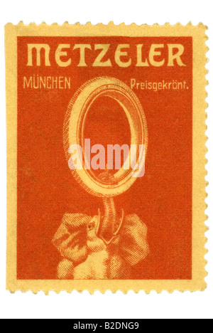 Cachet commercial Metzeler München Preisgekrönt Gummireifen Reifen Banque D'Images