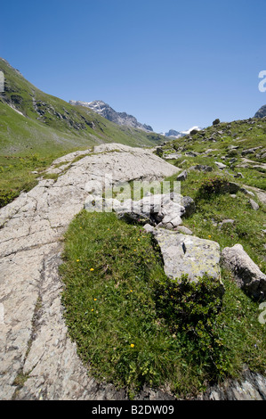 Plan de la Plagne, la vallée de la vanoise, Savoie, France Banque D'Images