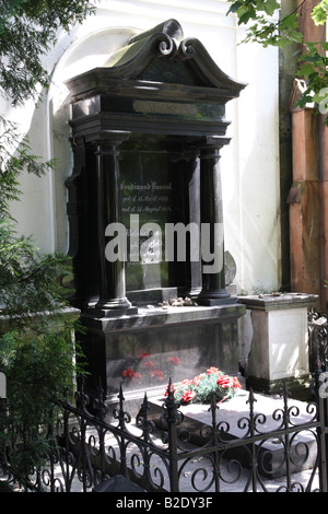 Le vieux cimetière juif à Wroclaw Banque D'Images