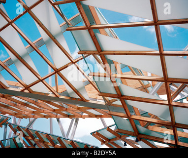 Détail de toit, Serpentine Gallery Pavilion 2008 London UK L'architecte Frank Gehry Banque D'Images