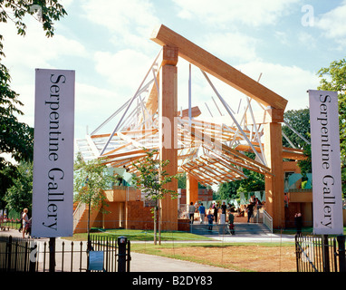 Serpentine Gallery Pavilion 2008 London UK L'architecte Frank Gehry Banque D'Images