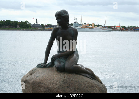 Nymphe de l'eau sirène Danemark vue Kopenhagen Banque D'Images