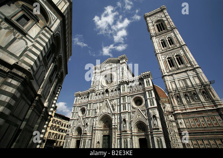 La basilique de Santa Maria del Fiore, Florence, Toscane, Italie Banque D'Images