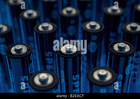 Portrait de batteries Banque D'Images